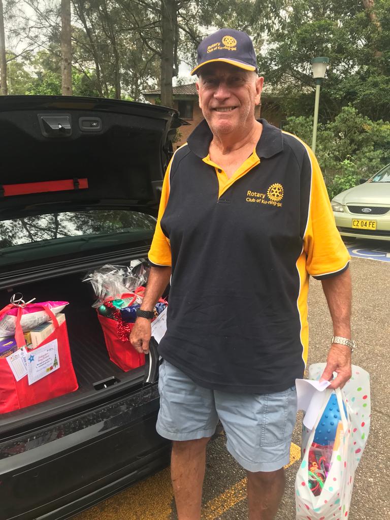 Volunteer John Delivering Christmas hampers