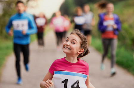 girl running