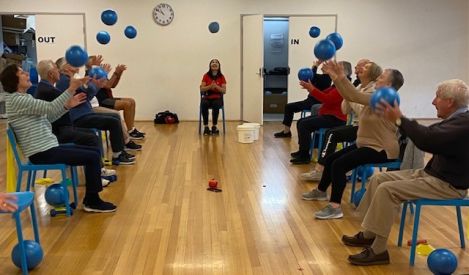 enjoying some exerciise games